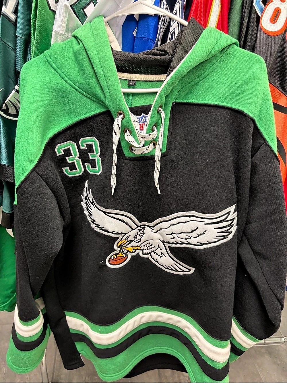 Dejean Fleece Hoodie Eagles!